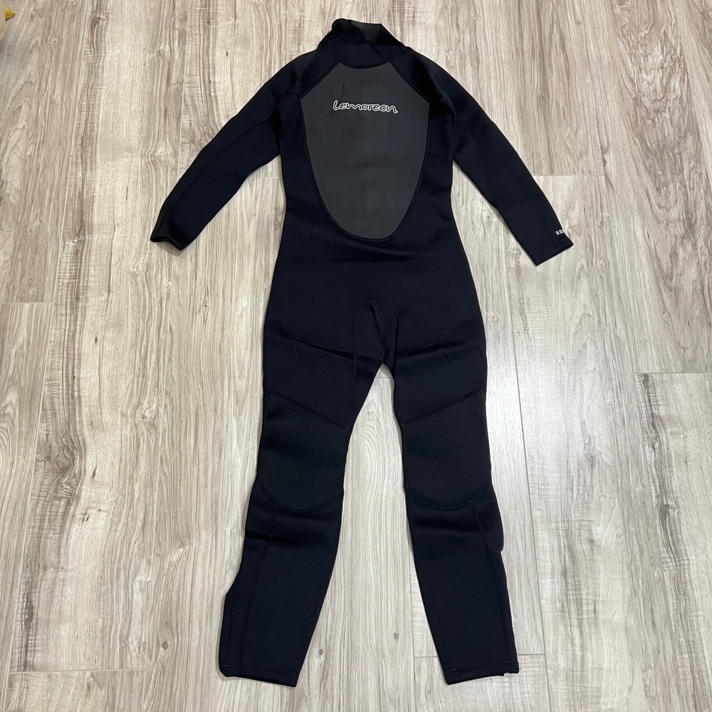 Lemorecn Womens 3/2mm Full Body Wetsuit Size 12 Black Back Zip Ankle Zips NWT